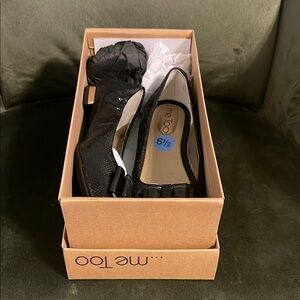 Me Too Black Flats Comfortable Loafers